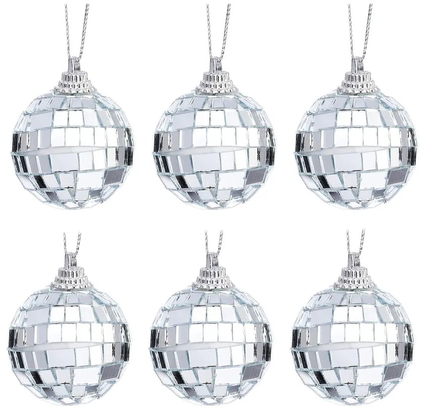 Globuri de Crăciun 6 buc. din plastic ø 4 cm Mirror Ball Mini – Sass &amp; Belle
