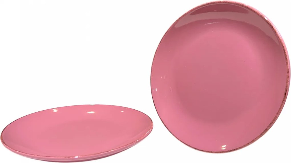 Farfurie Gresie 26cm HOME Roz Inchis Pal, fel principal (Carmine Dark Pink)