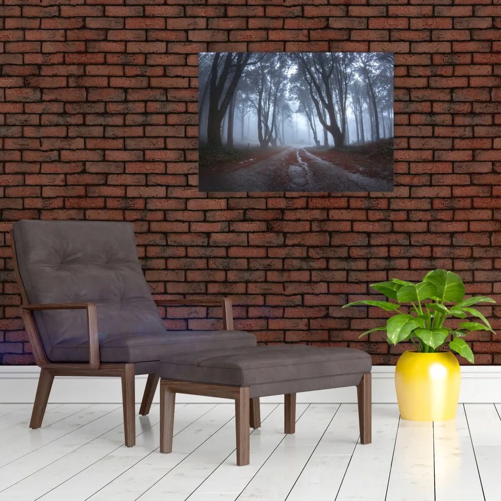 Tablou pe sticlă - Zi cu ploaie (70x50 cm)