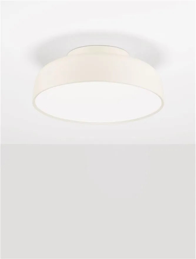 Plafoniera LED stil modern 2700K NOELIA crem 40cm