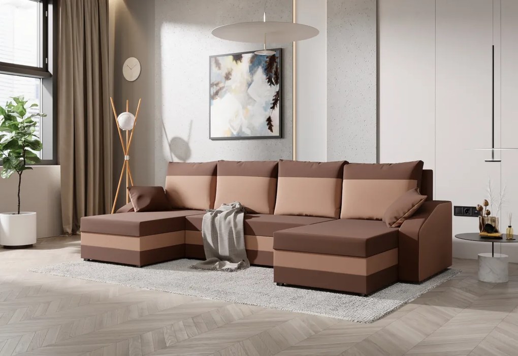 Supermobel Canapea extensibilă în formă de U WELDA, 302x75x138,haiti 17/haiti 0