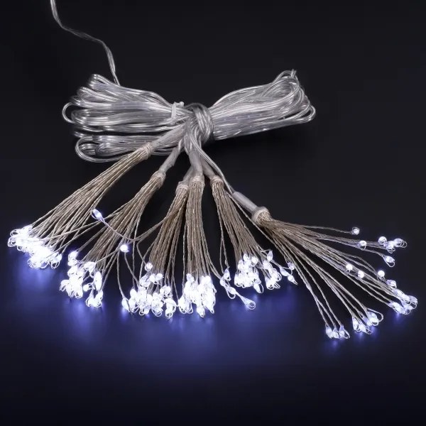 BRILAGI - Ghirlandă LED de exterior pentru Crăciun 150xLED 5 m IP44 alb rece, efect de artificiu