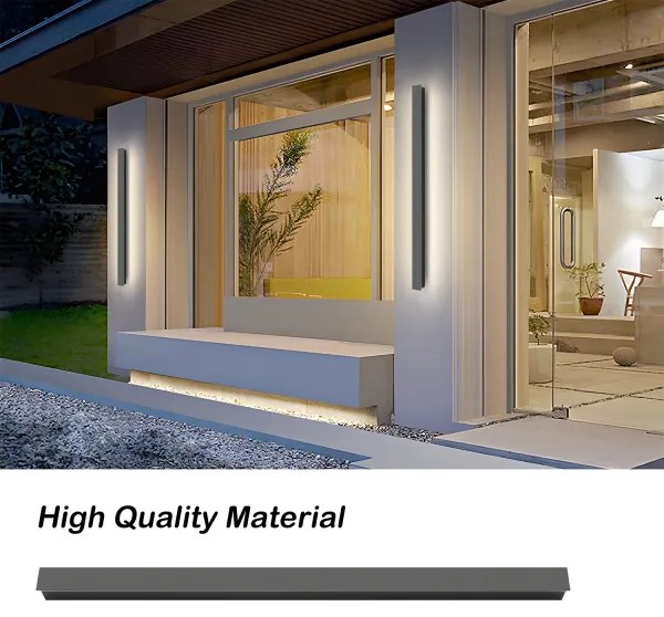 Brilagi - Aplică de exterior LED LINEAR, 22 W, 230 V, 4000 K, IP65, antracit