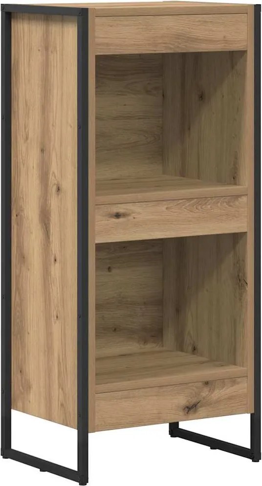 vidaXL Dulap pentru cărți Stejar artizanal 80 x 30 x 155 cm