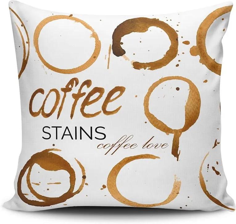 Pernă Coffee Stains, 45 x 45 cm