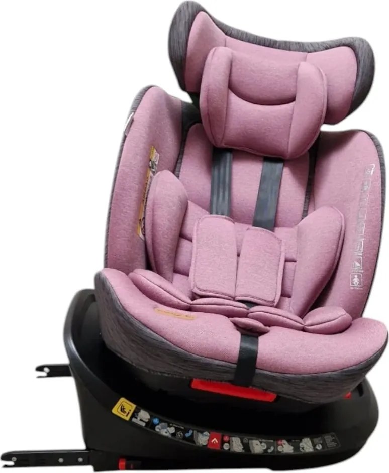 Scaun Auto cu Isofix Baby Care™ BS10P, Cu rotire 360 grade, Omologare R-129 i-Size, 0-36 kg, Tetiera reglabila, Transformabil in scoica auto, Sistem