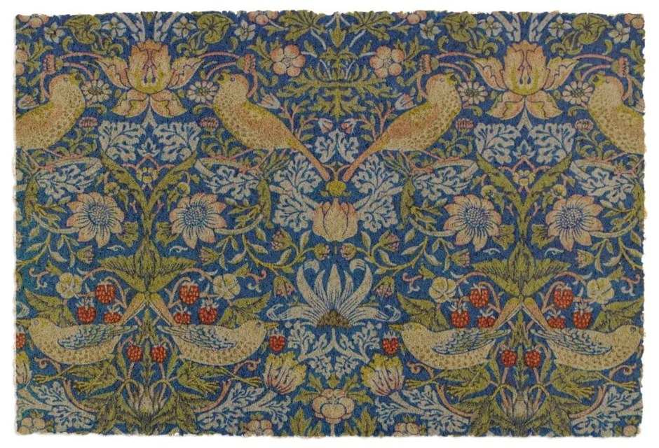 Covoraș de intrare din fibre de nucă de cocos 40x60 cm William Morris Strawberry Thief – Artsy Doormats