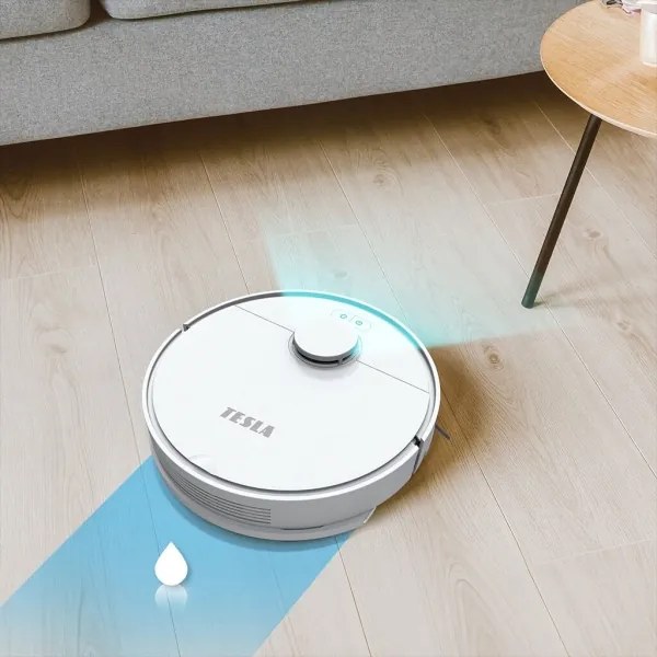 TESLA Electronics RoboStar - Aspirator robot 2în1 2550 mAh Wi-Fi alb