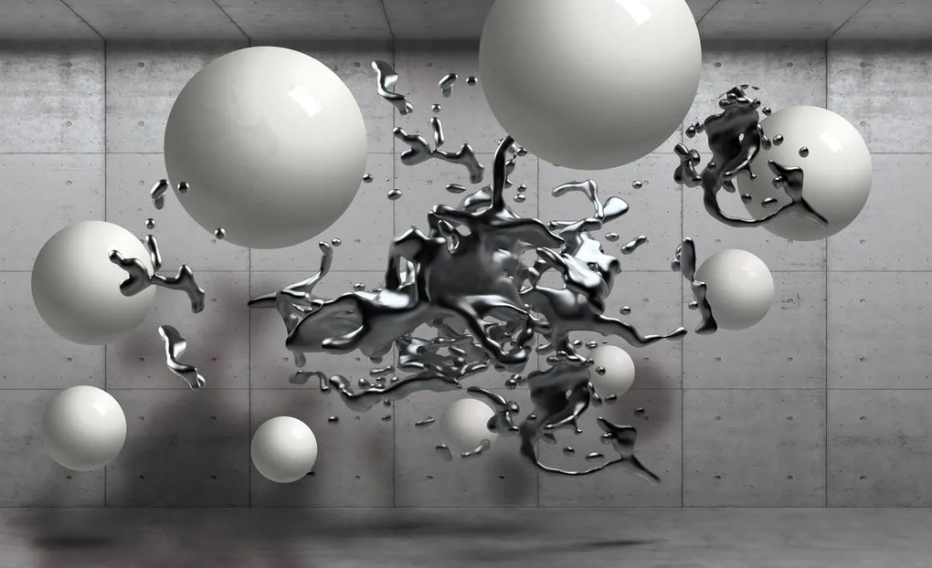 Fototapet - 3D abstacție geometrică (254x184 cm)