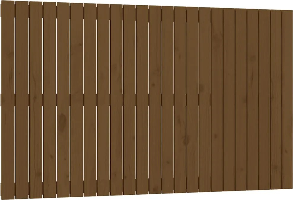 vidaXL Tăblie de pat pentru perete, maro miere, 147x3x90 cm