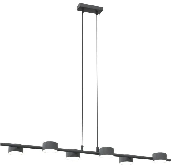 Lustră pe cablu SORA 6xGX53/12W/230V negru