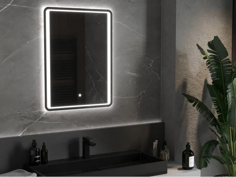 Mexen Zusa oglindă de baie iluminată 60 x 80 cm, LED 6000K, anti-ceață - 9808-060-080-611-00