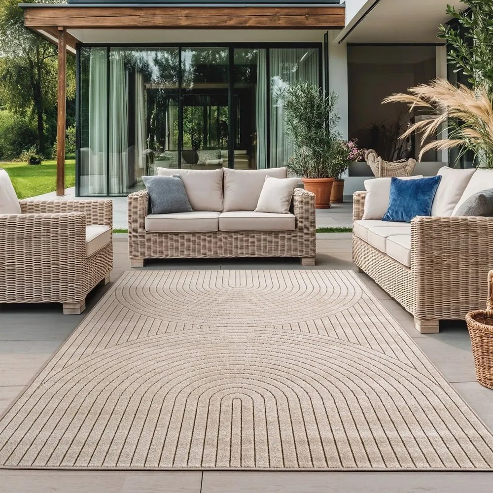 Covor pentru exterior și interior bej 140x200 cm Nova 1201 – Ayyildiz Carpets