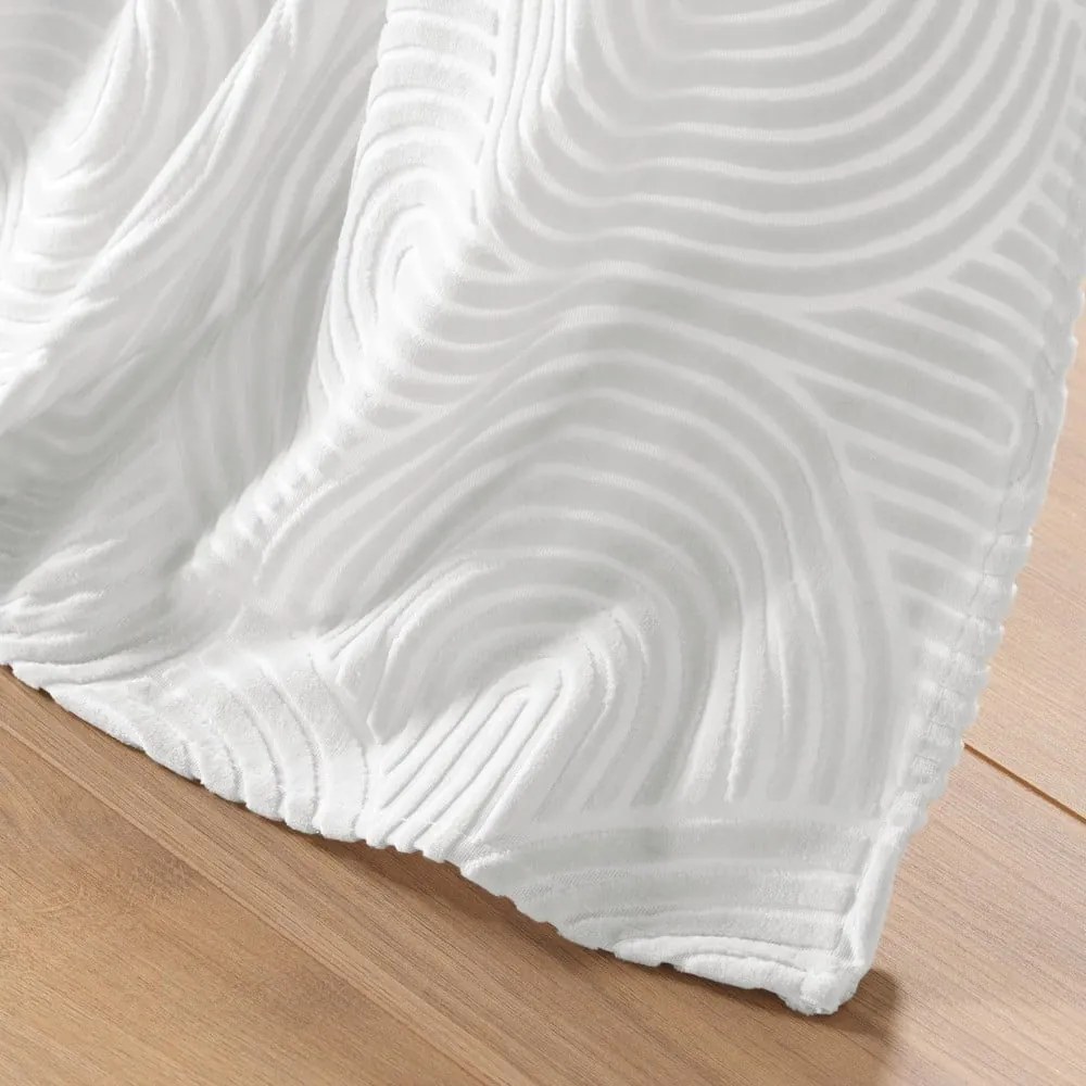 Draperie albă din catifea 135x260 cm Eva – douceur d'intérieur