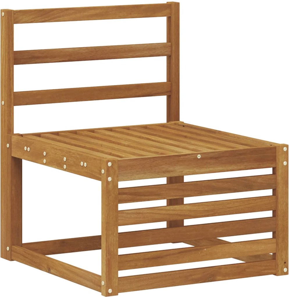 vidaXL Canapea Medie pentru Exterior Lemn Solid de Acacia natural