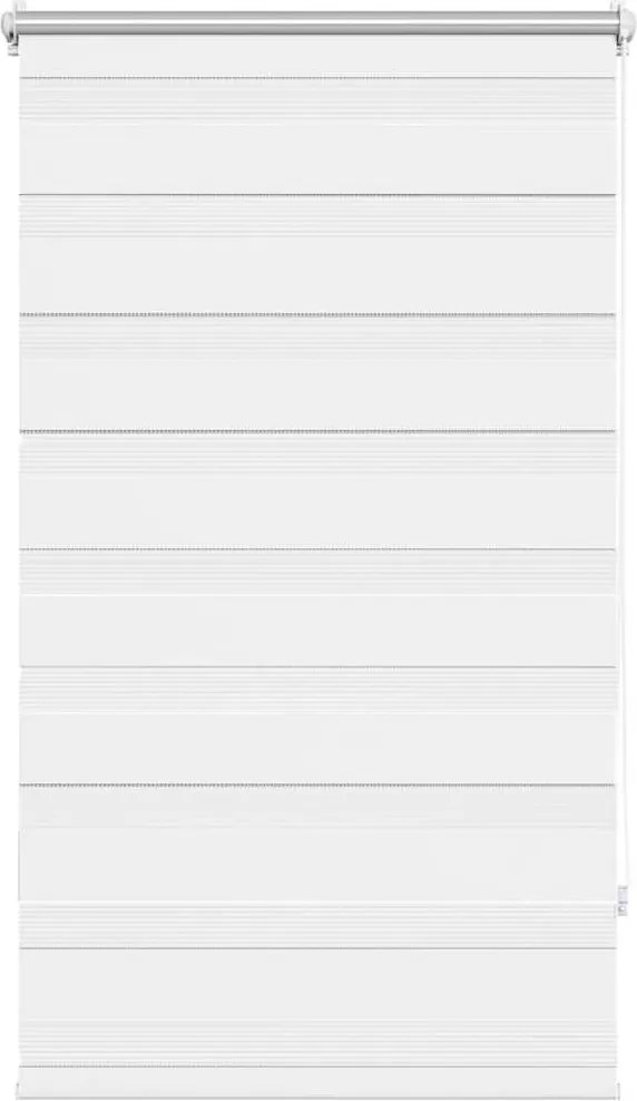 vidaXL Jaluzea Zebră 90,9x150 cm Lățime material 86,7 cm alb