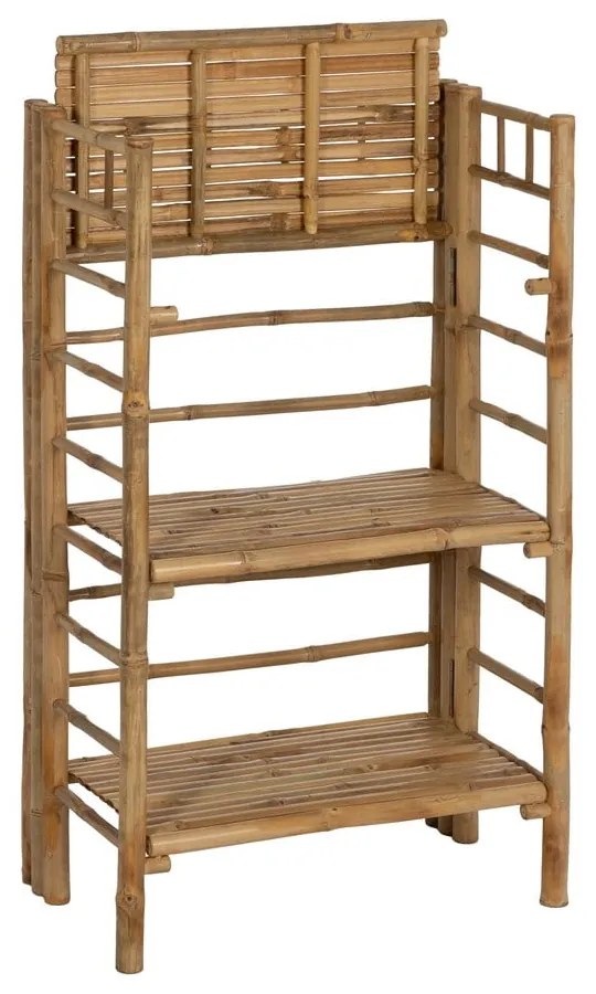 Etajeră în culoare naturală din bambus 61x104x34 cm Manali – Ixia