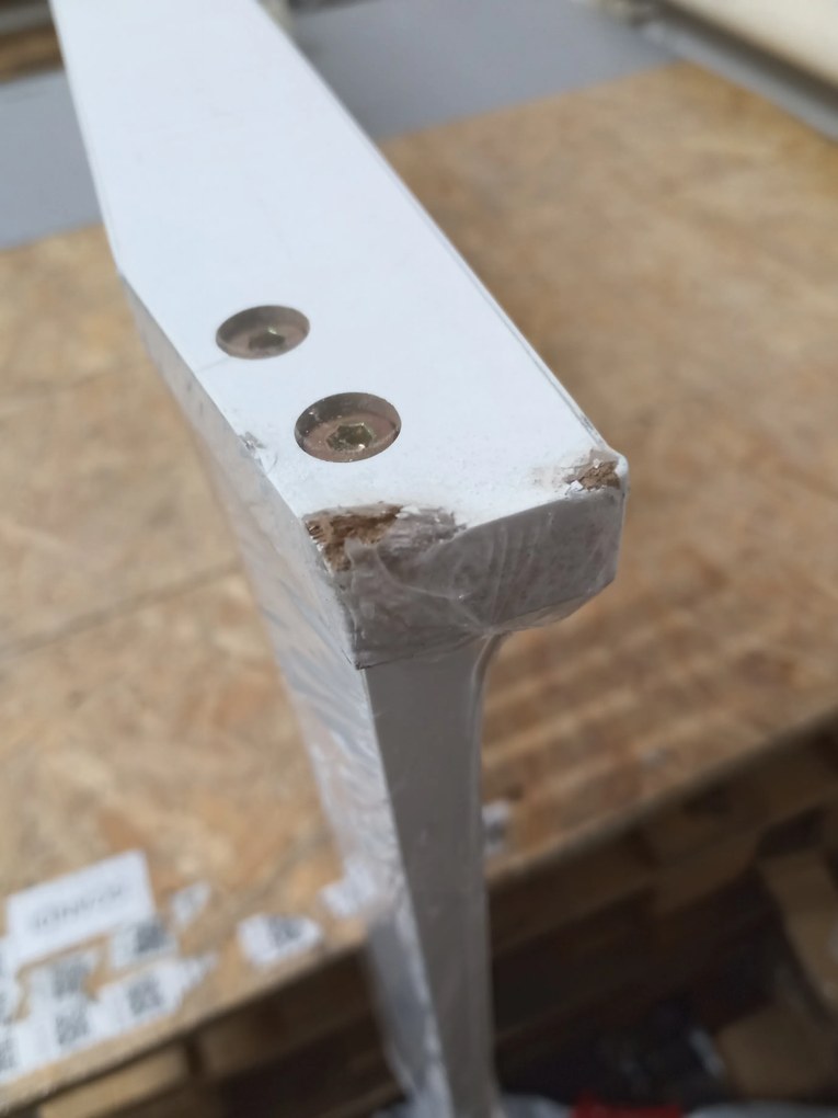 OFERTA Raft din bambus alb WHITE BAMBOO II. calitate secundara