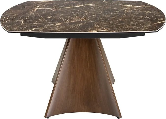 Masa extensibila deosebita design LUX Porcelain Marble 135-205cm