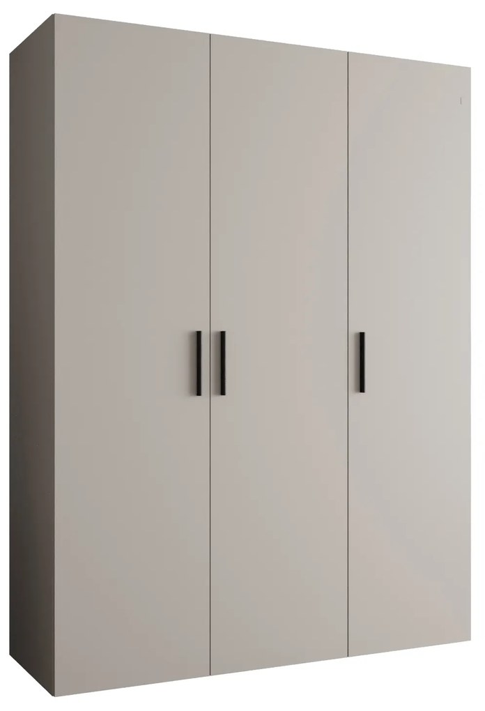 Dulap de haine 150 cm Borry 1 (Cașmir + Negru). 1125764