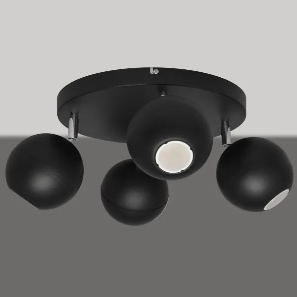 Spot LED MIDWAY 4xGU10/6,5W/230V negru