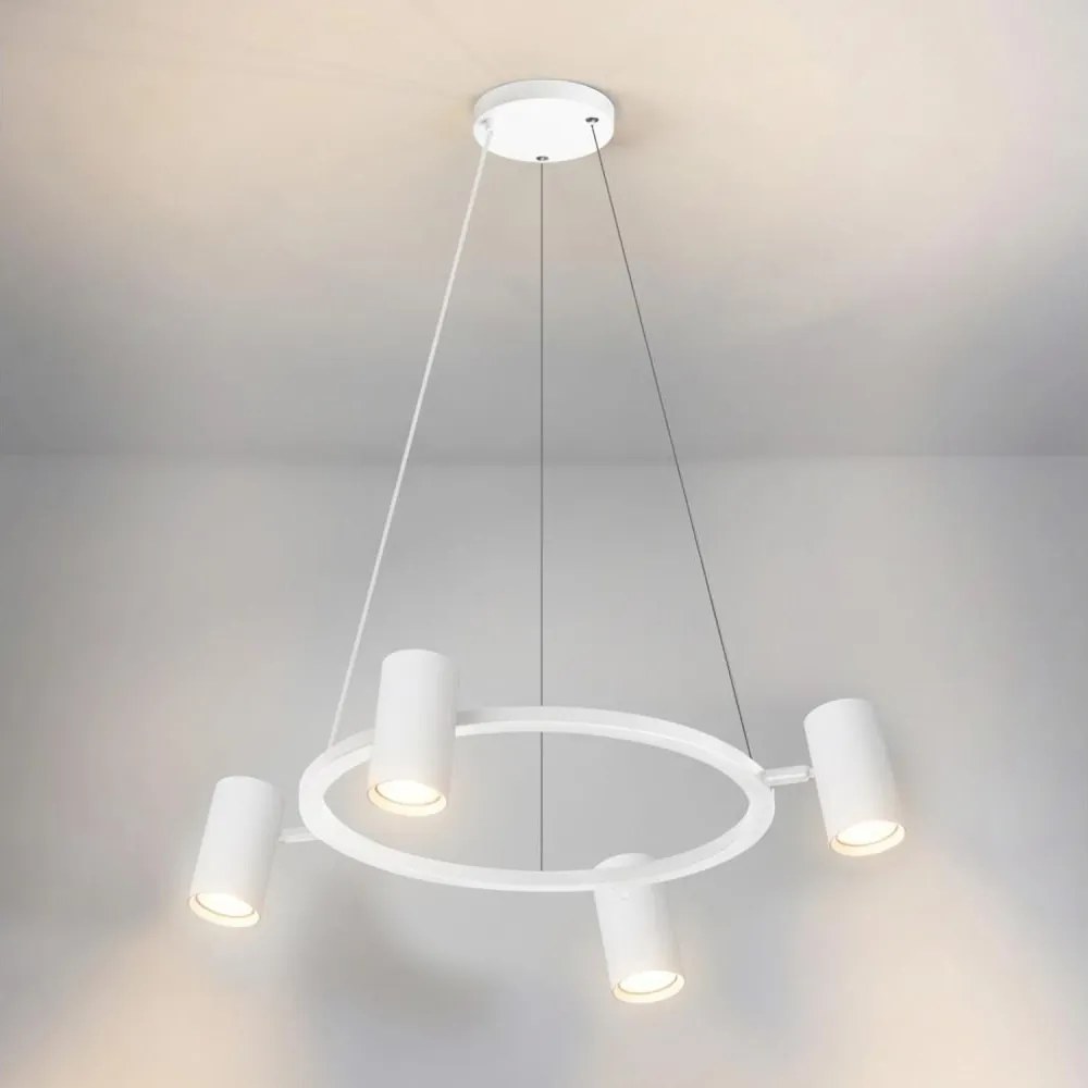 Brilagi - Lustră suspendată pe cablu SELE 4xGU10/30W/230V albă