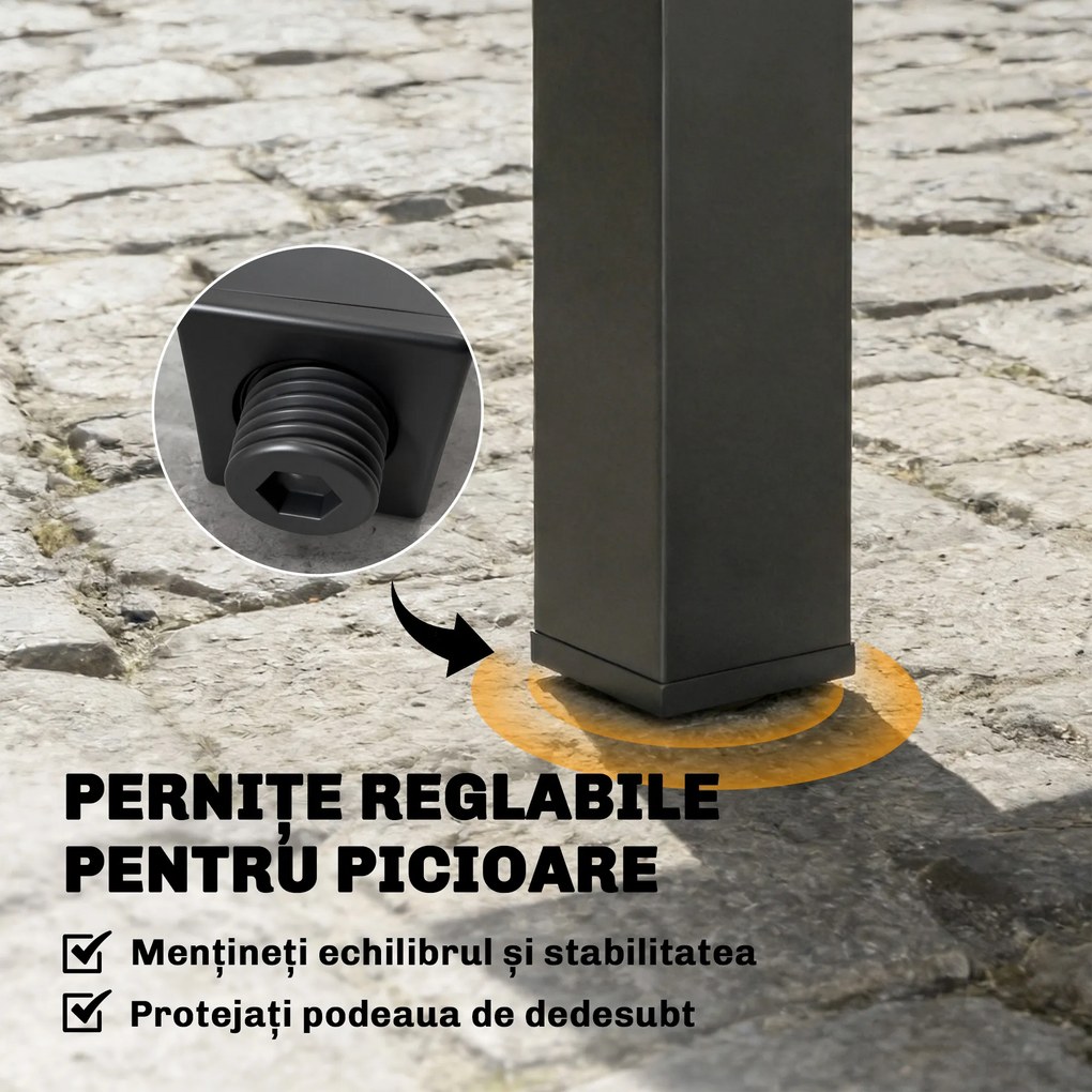 Outsunny Masă Mare pentru Exterior, Grădini, Terase și Spații Verzi | Aosom Romania