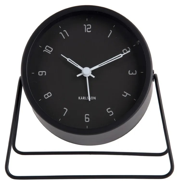 Karlsson 5952BK design ceas cu alarmă 13 cm, negru