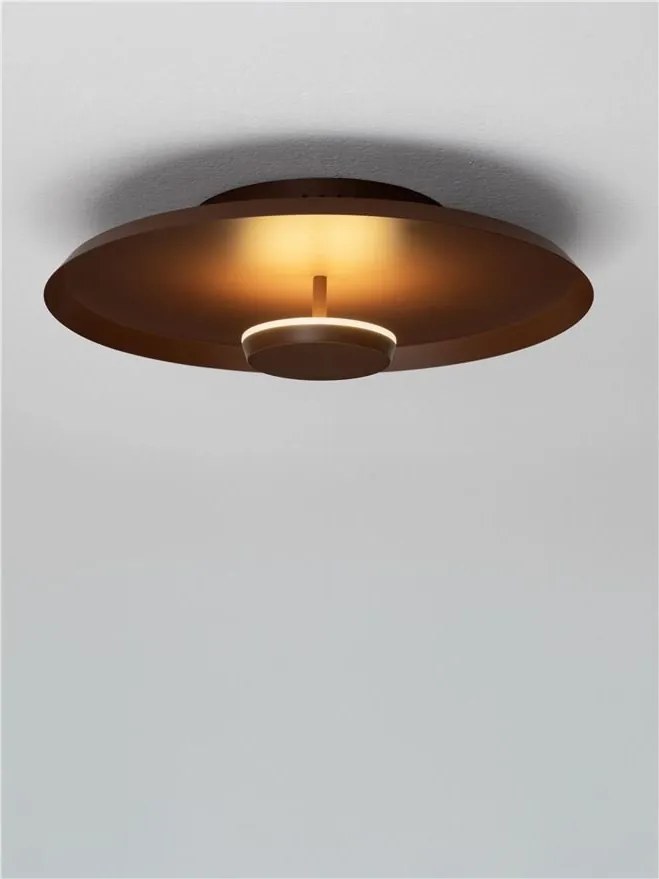 Plafoniera LED stil modern DORELL maro inchis