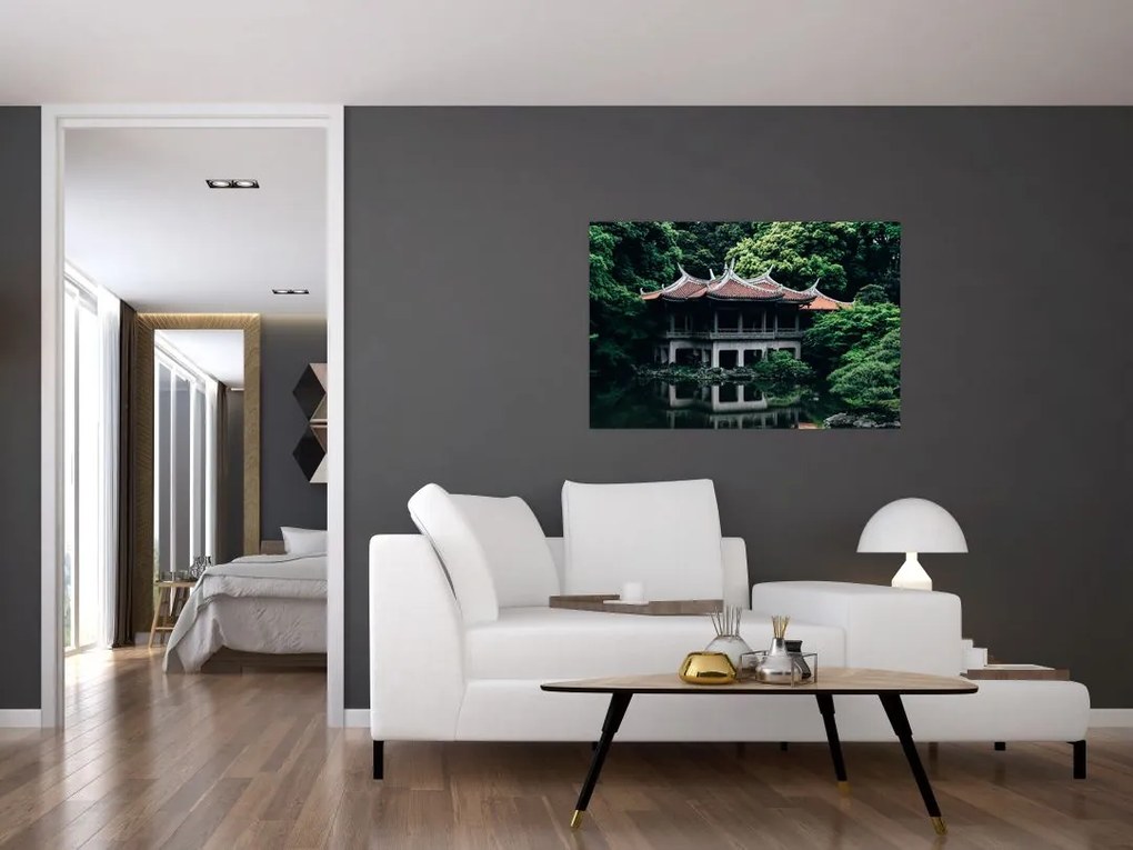 Tablou cu grădina japoneză națională (90x60 cm)