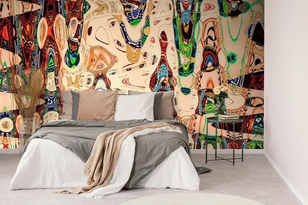 Tapet mama în design abstract