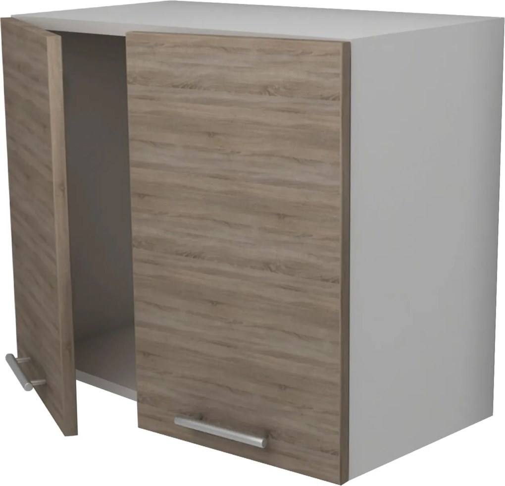 Corp Superior Hota Lecce, Stejar Sonoma Inchis/Alb, 60 x 30 x 50 cm