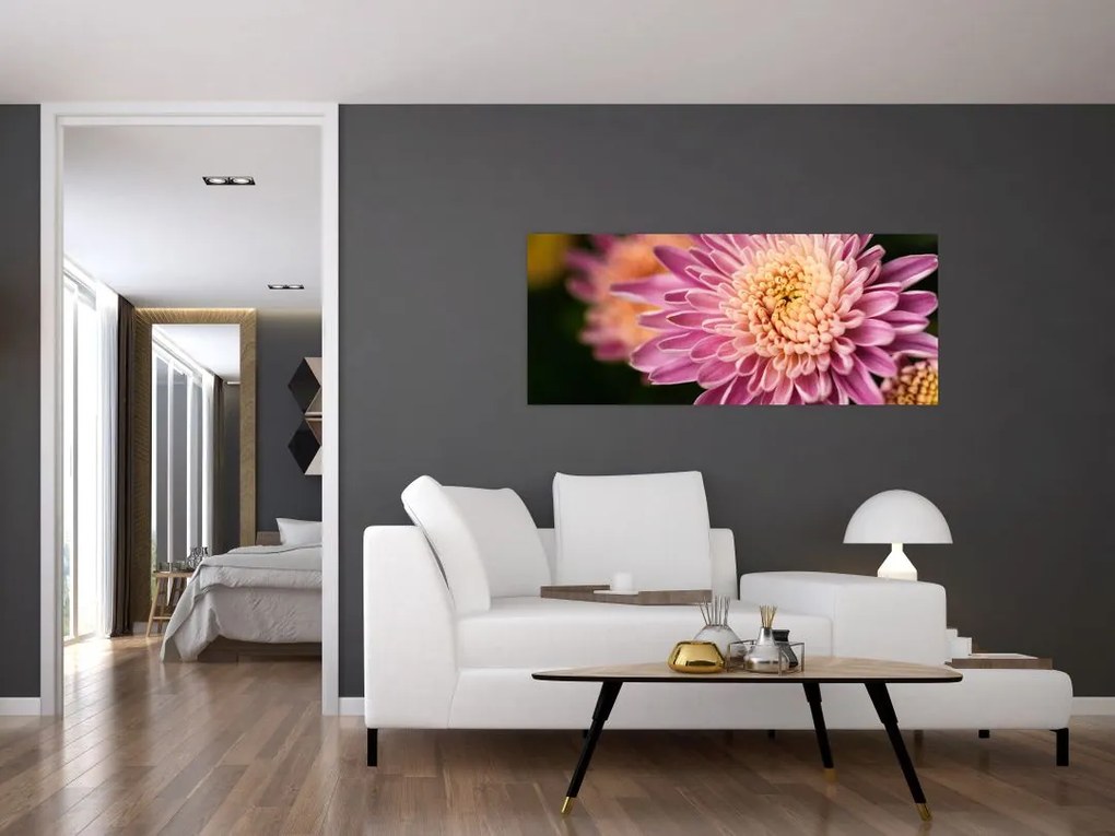 Tablou detailat cu flori (120x50 cm)