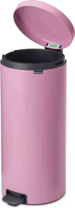 Cos de gunoi cu pedală Brabantia NewIcon 1010443, 30 l, Inchidere lenta, Baza antiderapanta, Roz