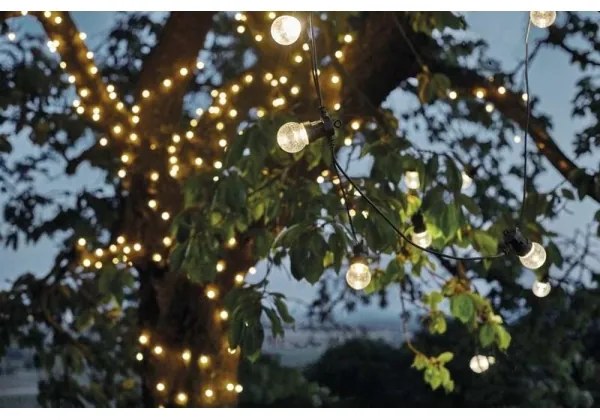 Lanț LED decorativ de exterior 10xLED/10m IP44 transparent