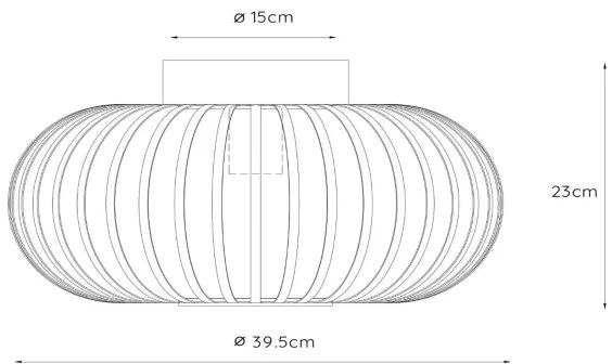 Lucide 78174/40/30 - Plafonieră MANUELA 1xE27/60W/230V negru