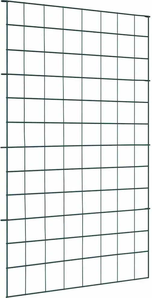 vidaXL Set gard pentru iaz 8 pcs Verde 50 x 80 cm Oțel