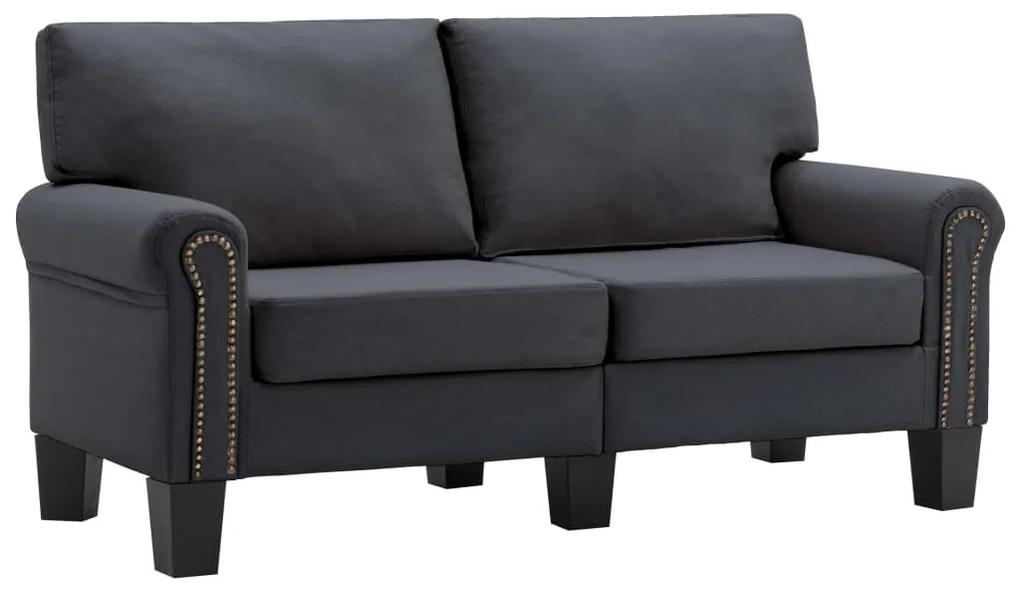 Canapea cu 2 locuri, gri inchis, material textil Morke gra, Canapea cu 2 locuri