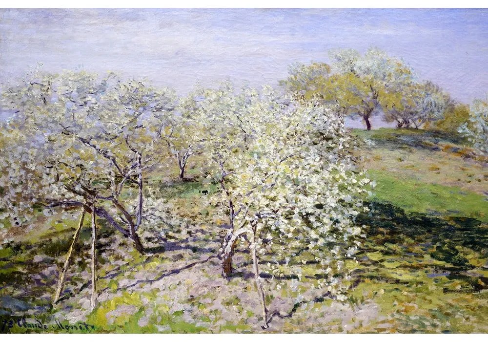 Reproducere pe pânză după Claude Monet - Spring, 90 x 60 cm