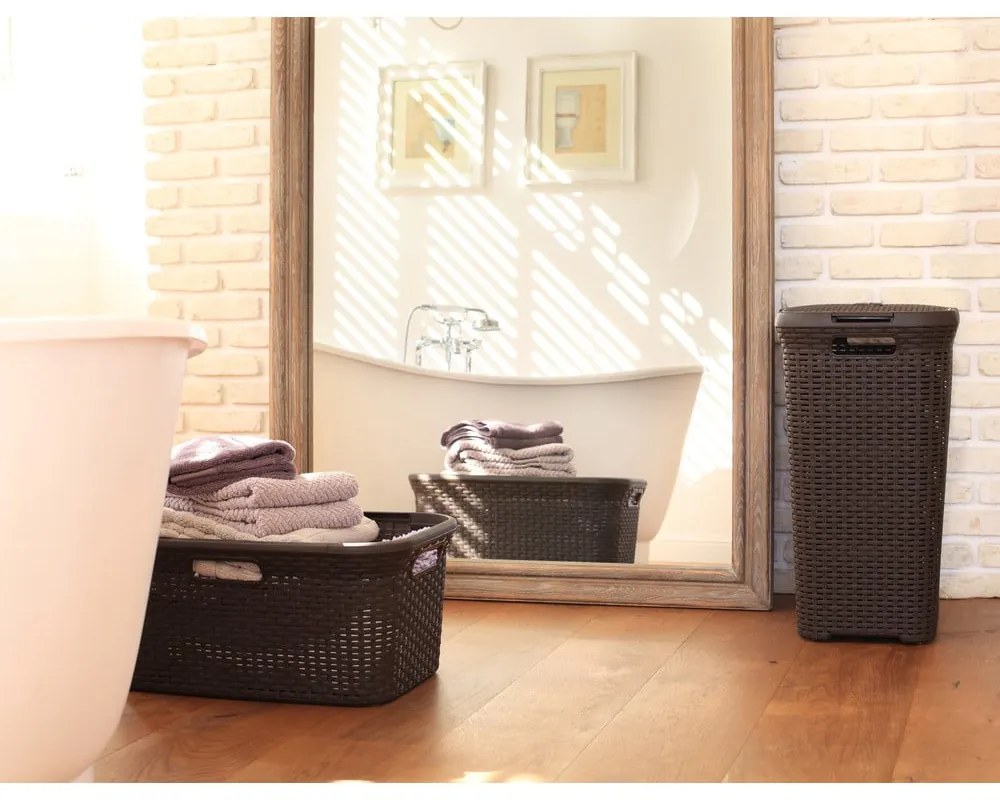 Coș de rufe Curver Hamper, 40 l, maro