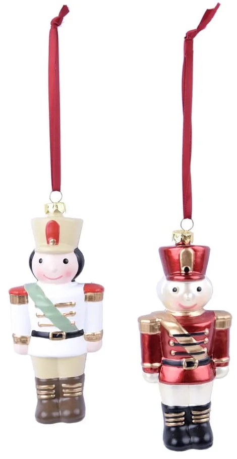 Set 2 ornamente suspendate în formă de soldat Ego Dekor