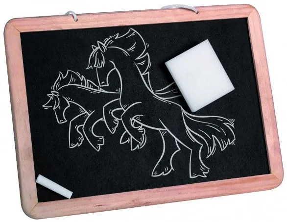 TABLITA LEMN CU CRETA SI BURETE - RS TOYS (RS8299)