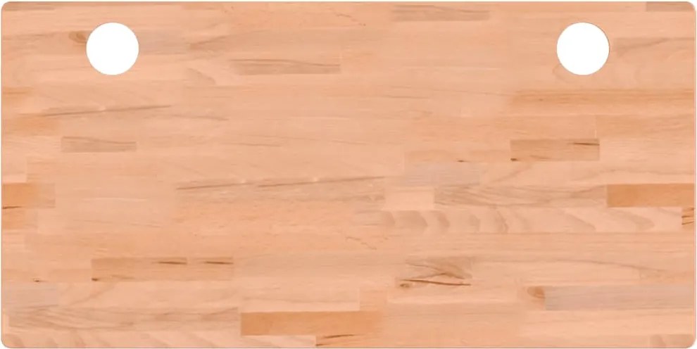 vidaXL Blat de birou, 110x55x1,5 cm, lemn masiv de fag