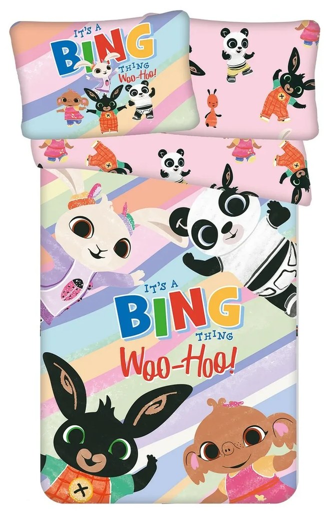 Jerry Fabrics Lenjerie de pat din bumbac pentru copii Iepurașul Bing It´s a thing