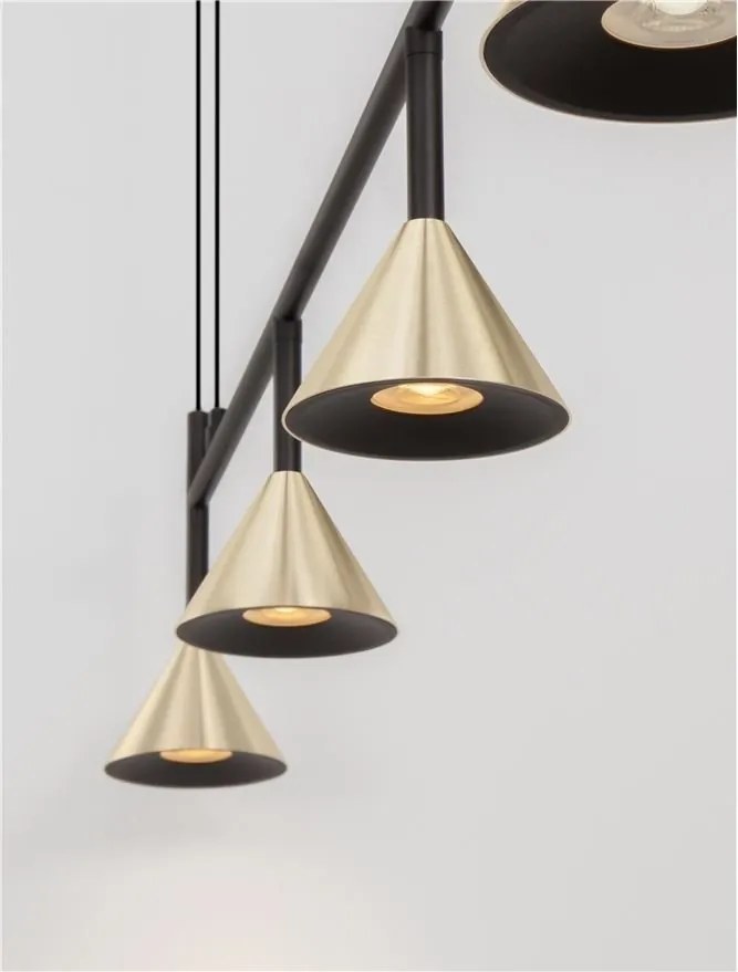 Lustra suspendata moderna CONICO auriu