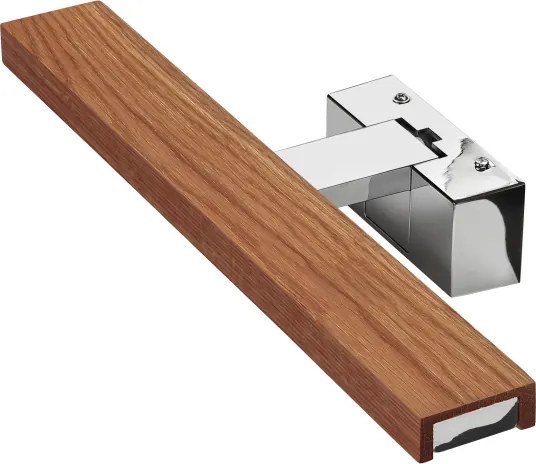 Brilagi-LED Iluminare oglindă pentru baie WOODY MIRROR 3în1 LED/8W/230V IP44 crom/stejar/cireș
