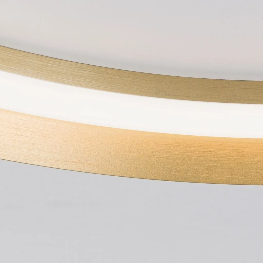 Plafoniera LED design circular MANTA D-45cm auriu mat
