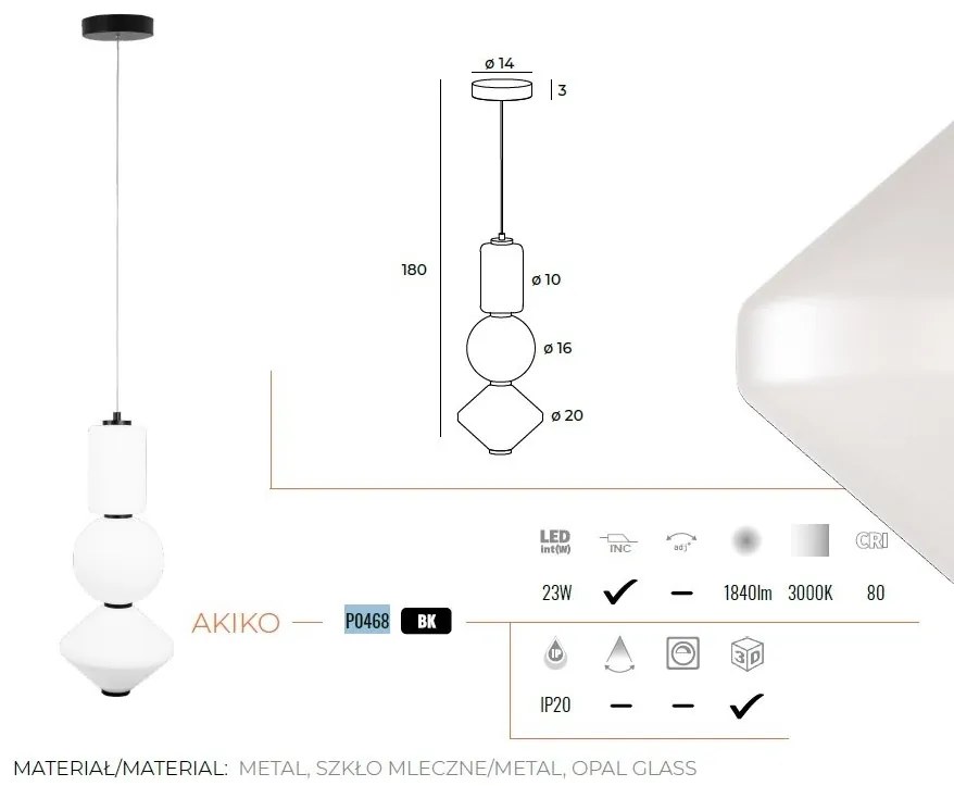Lustra LED moderna design deosebit AKIKO