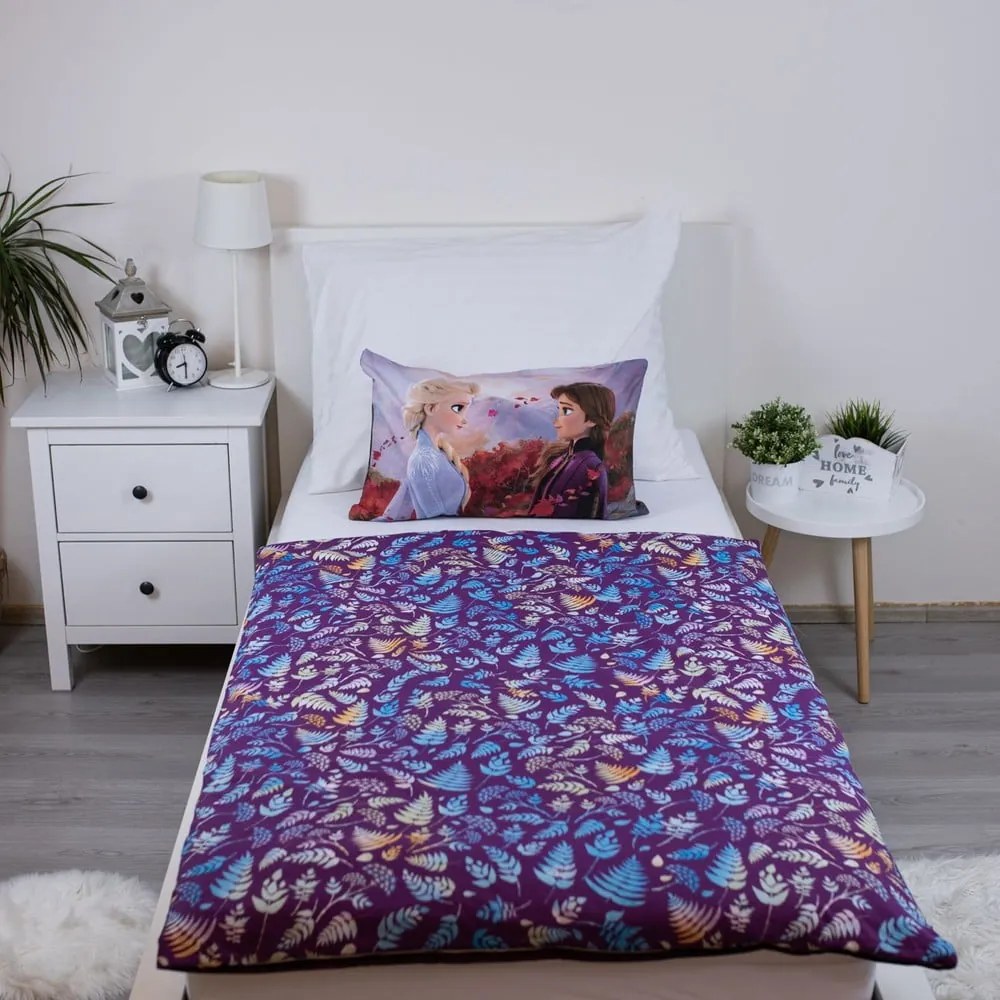 Lenjerie de pat pentru copii din bumbac pentru pătuț 100x135 cm Frozen "Wind" – Jerry Fabrics