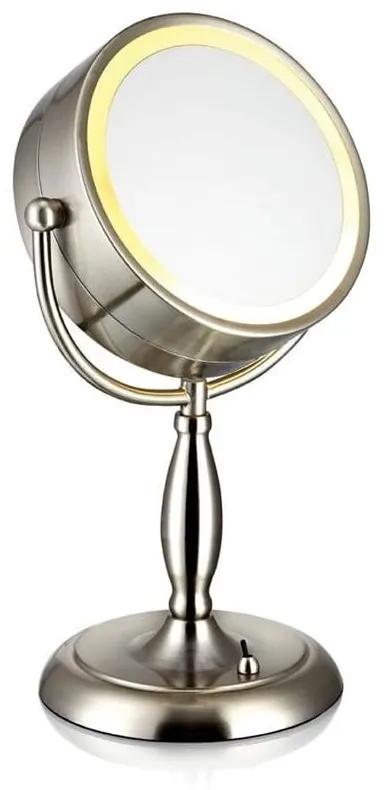 Oglindă de masă cu lumină Markslöjd Face, argintiu
